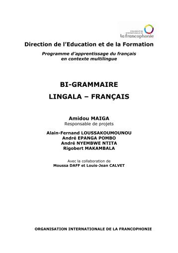 grammaire lingala